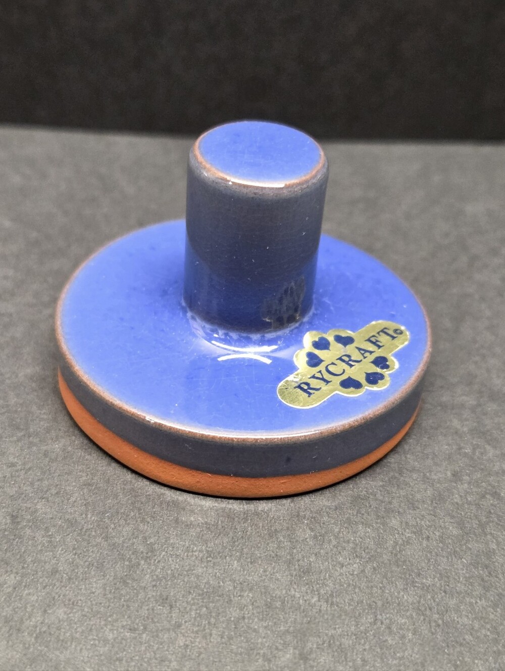 Rycroft Terra Cotta Scottie Dog Cookie Butter 2" Round Stamp Press